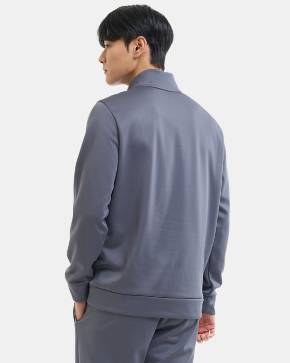 남성 Armour Fleece® ¼ 집 in Gray image number 1